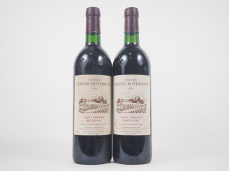 Vente aux enchères 2 BOUTEILLES CHÂTEAU TERTE ROTEBOEUF GC ST ÉMILION - 1990 - ET