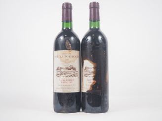 Vente aux enchères 2 BOUTEILLES CHÂTEAU TERTE ROTEBOEUF GC ST ÉMILION - 1990 - ETT