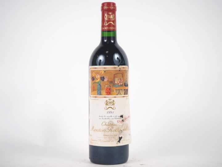 1 BOUTEILLE CHÂTEAU MOUTON ROTHSCHILD 1er GCC PAUILLAC - 1991 - ELA 
