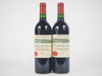 Vente aux enchères 2 BOUTEILLE CHÂTEAU PAVIE 1er GCC ST ÉMILION - 1994