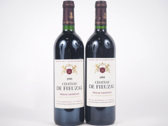 Vente aux enchères 2 BOUTEILLES CHÂTEAU FIEUZAL GCC GRAVES - 1995