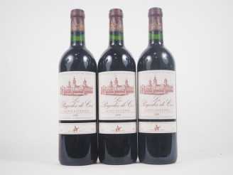 Vente aux enchères 3 BOUTEILLES LES PAGODES DE COS ST ESTÈPHE - 1995