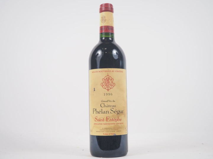 1 BOUTEILLE CHÂTEAU PHÉLAN SÉGUR ST ESTÈPHE - 1996 - ELT 