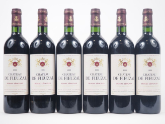 Vente aux enchères 6 BOUTEILLES CHÂTEAU FIEUZAL GCC GRAVES - 1999