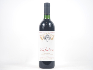 Vente aux enchères 1 BOUTEILLE "LA BÉLIÈRE" BARON PHILIPPE DE ROTHSCHILD  BORDEAUX - 2000