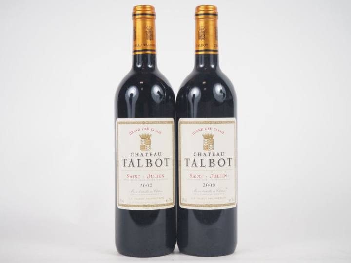 2 BOUTEILLES CHÂTEAU TALBOT GCC ST JULIEN - 2000