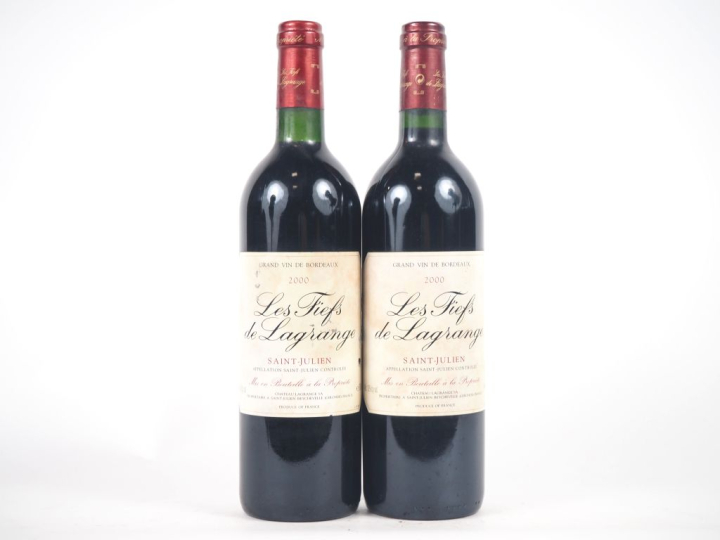 2 BOUTEILLES LES FIEFS DE LAGRANGE ST JULIEN - 2000 - ET 