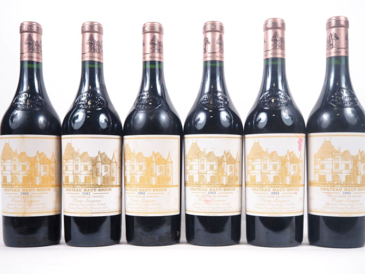 6 BOUTEILLES CHÂTEAU HAUT BRION 1er GCC GRAVES - 2002 - CBO - ELF/1 EL