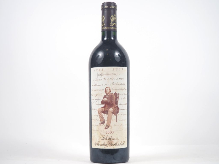 1 BOUTEILLE CHÂTEAU MOUTON ROTHSCHILD 1er GCC PAUILLAC - 2003 - ELT 