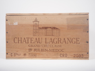 Vente aux enchères 6 BOUTEILLES CHÂTEAU LAGRANGE GCC ST JULIEN - 2003 - CBO 