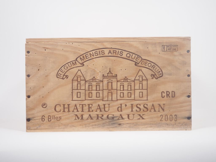 6 BOUTEILLES CHÂTEAU D'ISSAN GCC MARGAUX - 2003 - CBO 