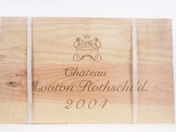 6 BOUTEILLES CHÂTEAU MOUTON ROTHSCHILD 1er GCC PAUILLAC - 2004 - CBO C