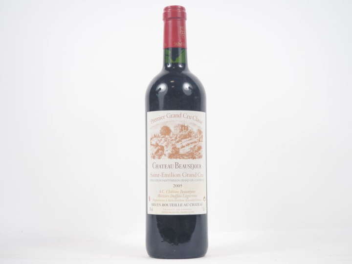1 BOUTEILLE CHÂTEAU BEAUSÉJOUR 1er GCC ST ÉMILION - 2005