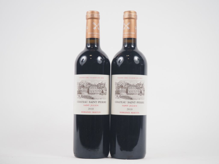 2 BOUTEILLES CHÂTEAU SAINT PIERRE GCC ST JULIEN - 2010