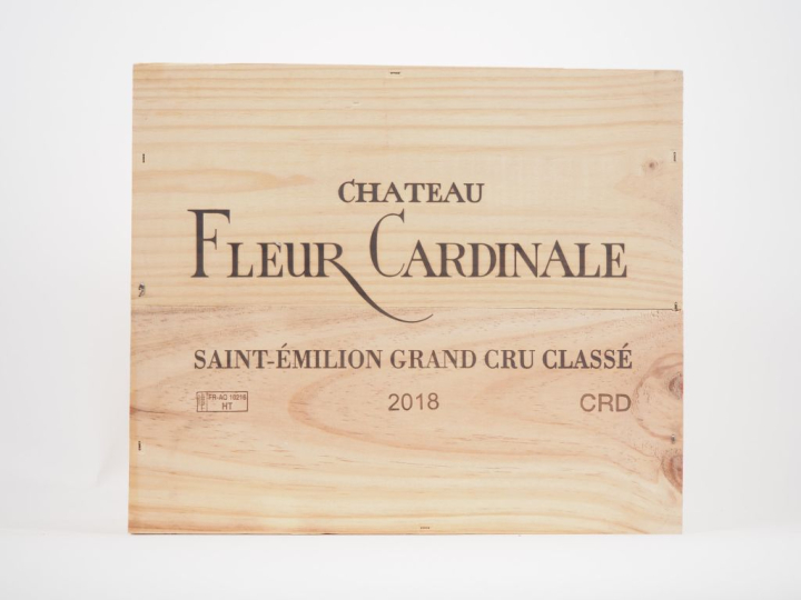 3 BOUTEILLES CHÂTEAU FLEUR CARDINALE GCC ST ÉMILION - 2018 - CBO