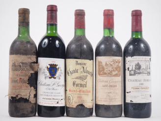 Vente aux enchères 5 BOUTEILLES : 1 CHÂTEAU TOINET FOMBRAUGE - 1967 - MEP/ETA  / 1 CHÂTEA