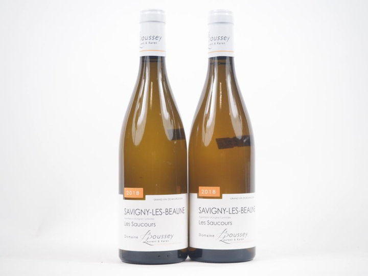 2 BOUTEILLES SAVIGNY LES BEAUNE "LES SAUCOURS" DOMAINE BOUSSEY - 2018