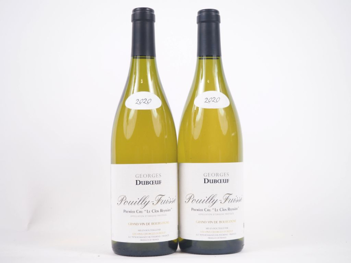 2 BOUTEILLES POUILLY FUISSÉ 1er CRU "LE CLOS REYSSIER" GEORGES DUBOEUF