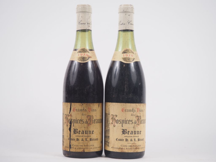 2 BOUTEILLES HOSPICES DE BEAUNE "CUVÉE H. ET L. BÉTAULT" CAVES DES PAU