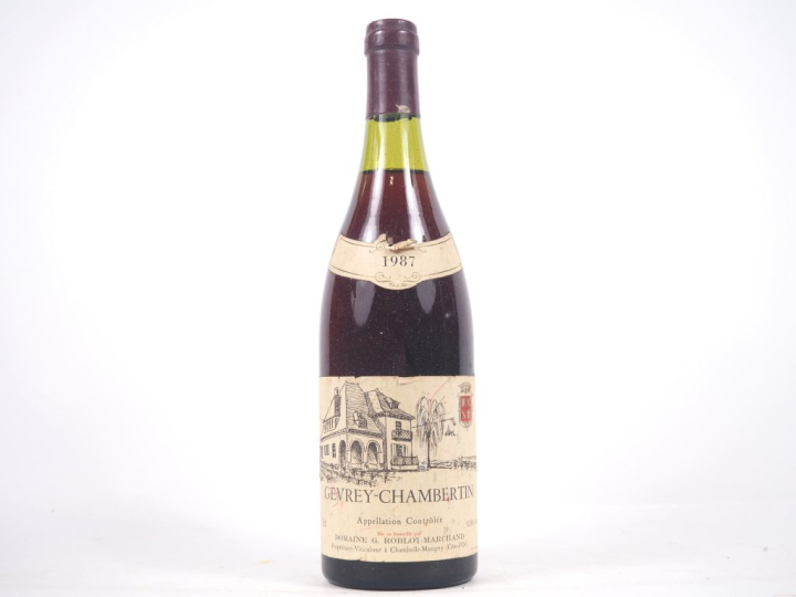 1 BOUTEILLE GEVREY CHAMBERTIN DOMAINE G. ROBLOT MARCHAND - 1987