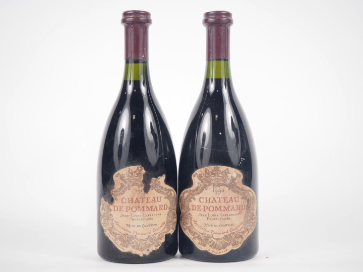 2 BOUTEILLES CHÂTEAU DE POMMARD - 1990 - EA 