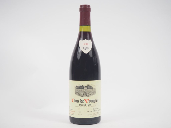 1 BOUTEILLES CLOS DE VOUGEOT GC DOMAINE HENRI REBOURSEAU - 1998