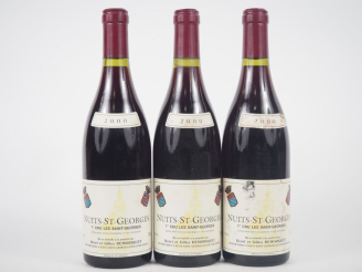 Vente aux enchères 3 BOUTEILLES NUITS ST GEORGES 1er CRU "LES SAINTS GEORGES" HENRI ET GI