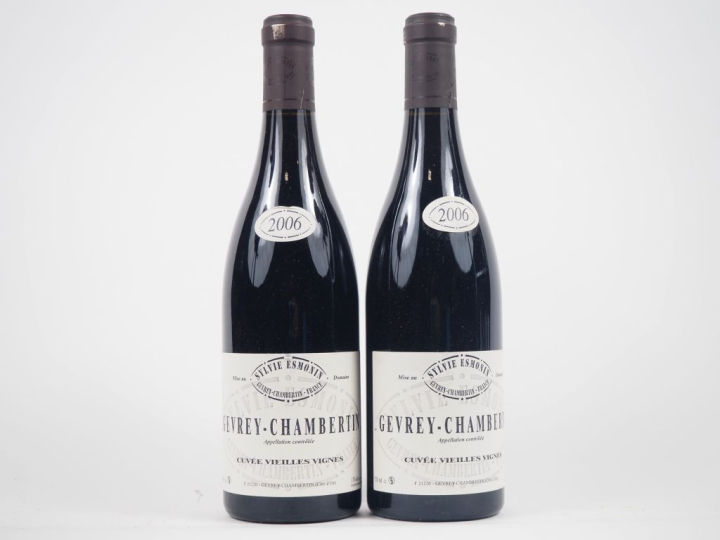 2 BOUTEILLES GEVREY CHAMBERTIN "VIEILLES VIGNES" SYLVIE ESMONIN - 2006