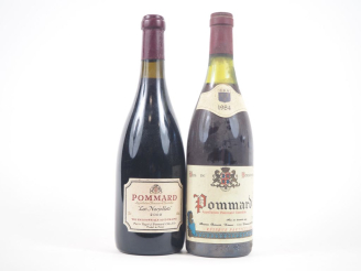 Vente aux enchères 2 BOUTEILLES POMMARD : 1 RÉSERVE PARTICULIÈRE - 1984 / 1 PIERRE HUGOT 