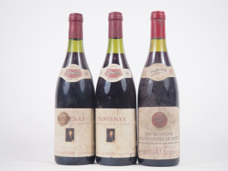 Vente aux enchères 3 BOUTEILLES 1988 : 2 SANTENAY THORIN - ES / 1 BOURGOGNE HAUTES CÔTES 