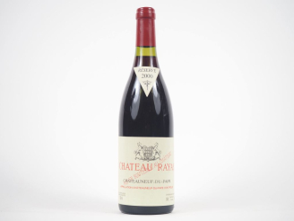 Vente aux enchères 1 BOUTEILLE CHÂTEAUNEUF DU PAPE CHÂTEAU RAYAS - 2000