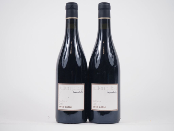 2 BOUTEILLES CÔTE ROTIE "LA PORCHETTE" JULIEN PILON - 2023