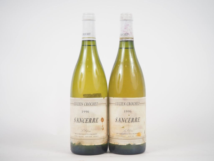 2 BOUTEILLES SANCERRE BLANC"LE CHÊNE" LUCIEN CROCHET - 1996 - ELA