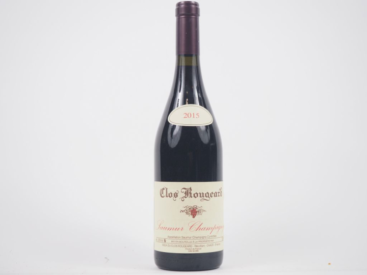 1 BOUTEILLE SAUMUR CHAMPIGNY CLOS ROUGEARD - 2015 - ÉTIQUETTE PLISSÉE 
