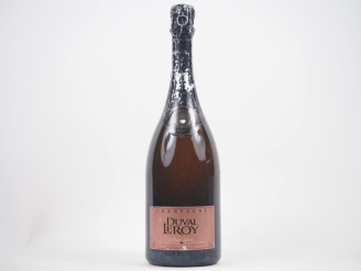 Vente aux enchères 1 BOUTEILLE CHAMPAGNE ROSÉ DUVAL LEROY - COIFFE LÉGER ABIMÉE