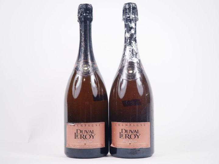 2 BOUTEILLES CHAMPAGNE ROSÉ DUVAL LEROY 