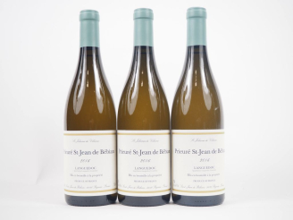 Vente aux enchères 3 BOUTEILLES PRIEURÉ SAINT JEAN DE BÉBIAN BLANC LANGUEDOC - 2016