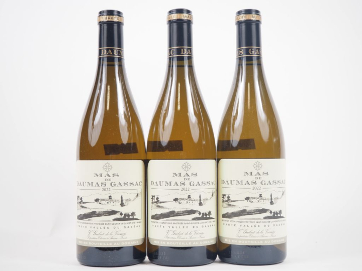 3 BOUTEILLES MAS DE DAUMAS GASSAC BLANC - 2022