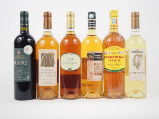Vente aux enchères 6 BOUTEILLES VDN : 1 MAURY RANCIO DOMAINE DU DERNIER BASTION 2006 - 1 