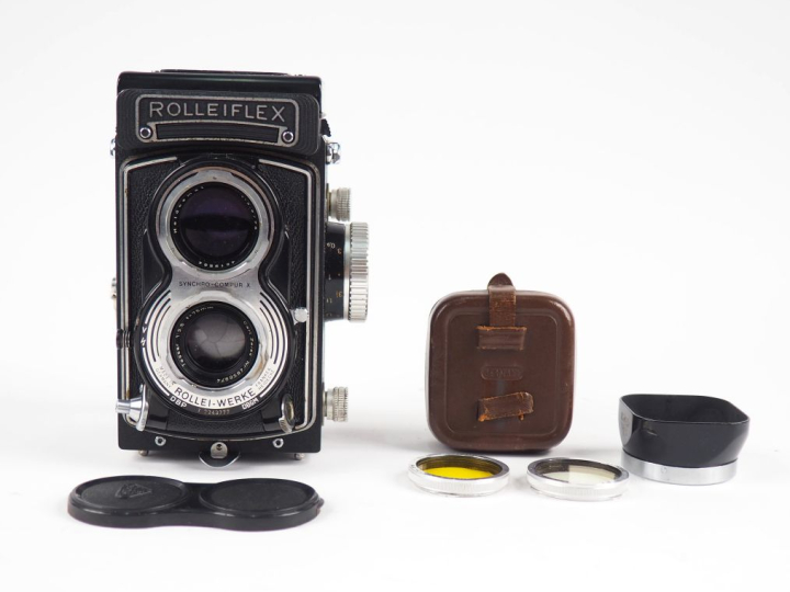 ROLLEIFLEX. Appareil photographique n°T2243777 avec objectifs HEIDOSMA