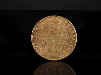 Vente aux enchères Pièce de 10 Francs or, 1899. FRAIS ACHETEURS 10% HT.