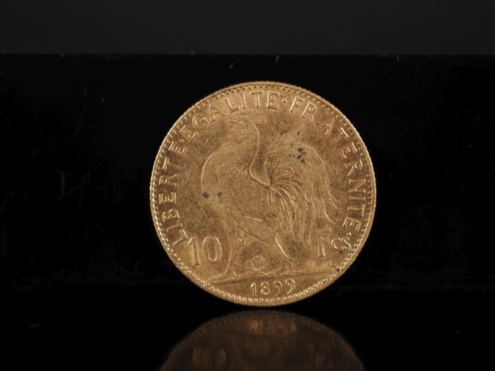 Pièce de 10 Francs or, 1899. FRAIS ACHETEURS 10% HT.