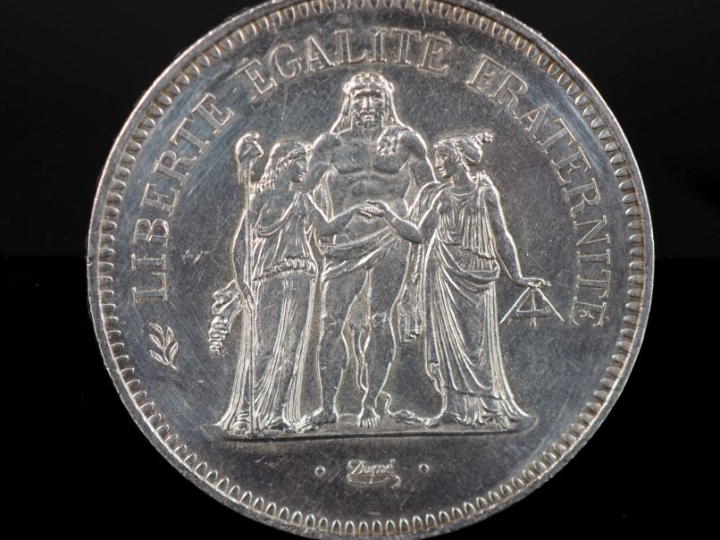 Pièce de 50 Francs en argent, 1979. Poids. 30,06 g