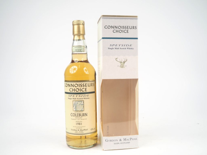 COLEBURN 25 YEARS GORDON   MACPHAIL DISTILLED : 1981 - BOTTLED : 2006 