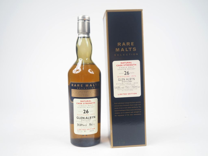 GLEN ALBYN 26 YEARS RARE MALTS SELECTION DISTILLED : 1975 - BOTTLED : 