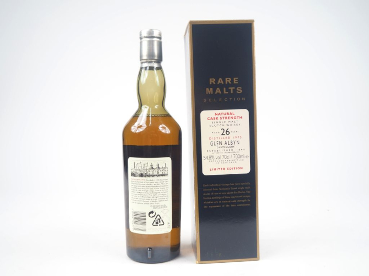 GLEN ALBYN 26 YEARS RARE MALTS SELECTION DISTILLED : 1975 - BOTTLED : 