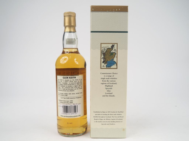 GLEN KEITH 12 YEARS GORDON   MACPHAIL DISTILLED : 1993 - BOTTLED : 200