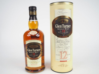 Vente aux enchères GLEN TURNER 12 YEARS - 40 %  - NIVEAU BAS - COFFRET 