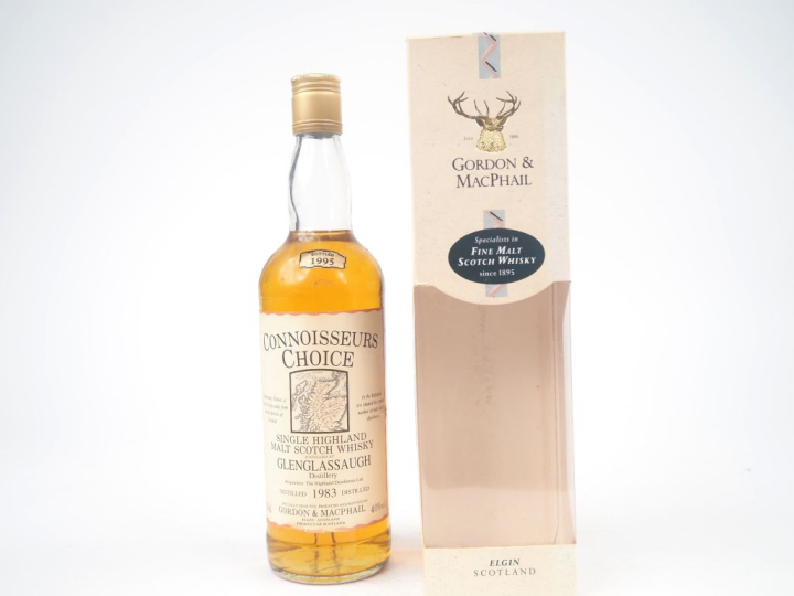 GLENGLASSAUGH 12 YEARS GORDON   MACPHAIL DISTILLED : 1983 - BOTTLED : 