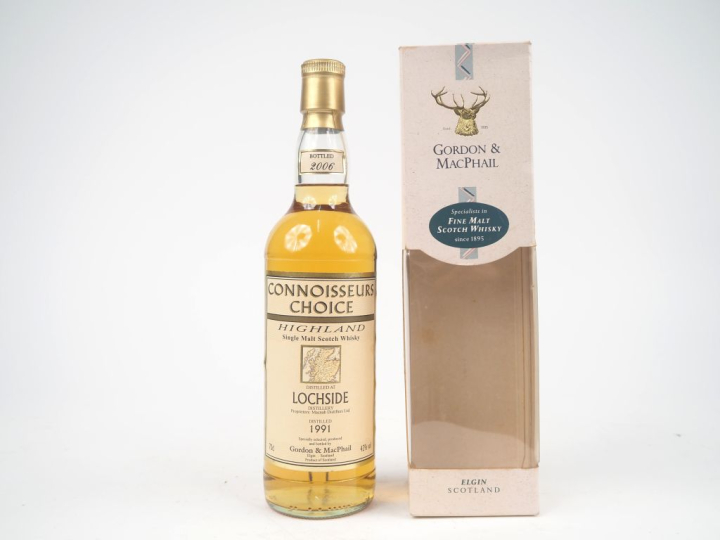 LOCHSIDE 15 YEARS GORDON   MACPHAIL DISTILLED : 1991 - BOTTLED : 2006 